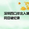 深圳四口岸出入境客流同日破纪录