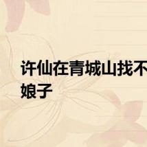 许仙在青城山找不到白娘子
