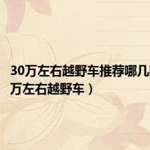 30万左右越野车推荐哪几款(30万左右越野车)