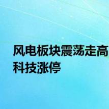 风电板块震荡走高 金风科技涨停