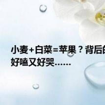 小麦+白菜=苹果？背后的故事好嗑又好哭……