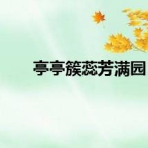 亭亭簇蕊芳满园