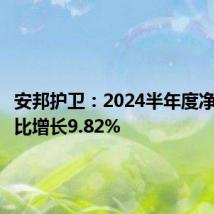 安邦护卫:2024半年度净利润同比增长9.82%