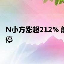 N小方涨超212% 触发临停