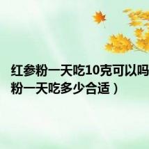 红参粉一天吃10克可以吗（红参粉一天吃多少合适）