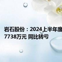 岩石股份:2024上半年度净亏损7738万元 同比转亏