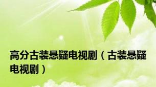 高分古装悬疑电视剧（古装悬疑电视剧）