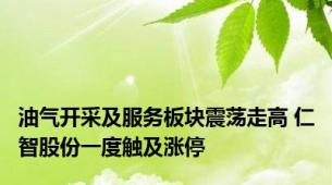 油气开采及服务板块震荡走高 仁智股份一度触及涨停