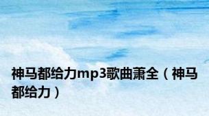 神马都给力mp3歌曲萧全（神马都给力）