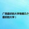 广西最好的大学有哪几个（广西最好的大学）