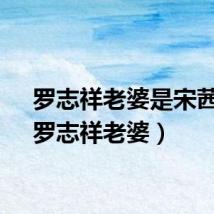 罗志祥老婆是宋茜吗（罗志祥老婆）