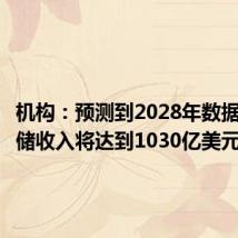 机构:预测到2028年数据中心存储收入将达到1030亿美元