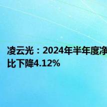 凌云光:2024年半年度净利润同比下降4.12%