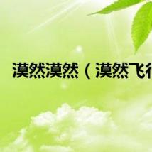 漠然漠然（漠然飞行）