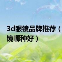3d眼镜品牌推荐(3d眼镜哪种好)