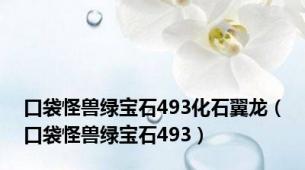 口袋怪兽绿宝石493化石翼龙（口袋怪兽绿宝石493）