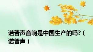 诺普声音响是中国生产的吗?（诺普声）