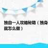 独自一人攻略秘籍（独身一人成就怎么做）
