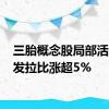 三胎概念股局部活跃 金发拉比涨超5%