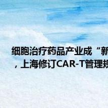 细胞治疗药品产业成“新赛道”,上海修订CAR-T管理规定