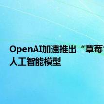 OpenAI加速推出“草莓”推理人工智能模型