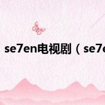 se7en电视剧(se7en)