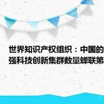 世界知识产权组织:中国的全球百强科技创新集群数量蝉联第一