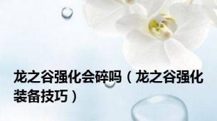 龙之谷强化会碎吗（龙之谷强化装备技巧）