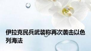 伊拉克民兵武装称再次袭击以色列海法