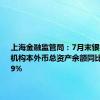 上海金融监管局：7月末银行业金融机构本外币总资产余额同比增长8.39%