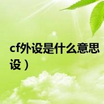 cf外设是什么意思(cf外设)