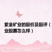 紫金矿业的股价及股评(紫金矿业股票怎么样)