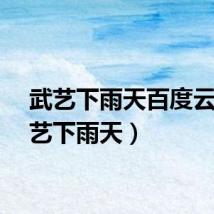 武艺下雨天百度云（武艺下雨天）