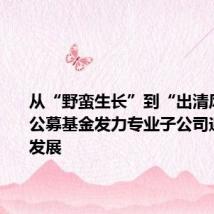 从“野蛮生长”到“出清风险”,公募基金发力专业子公司迎差异化发展