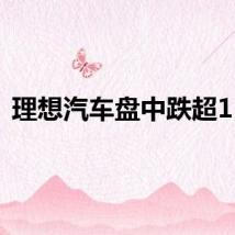 理想汽车盘中跌超15%