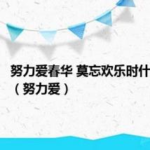 努力爱春华 莫忘欢乐时什么意思（努力爱）