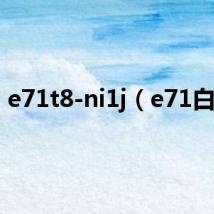 e71t8-ni1j(e71白色)