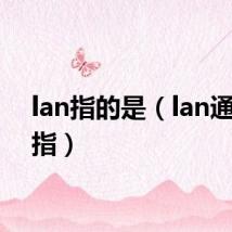 lan指的是(lan通常是指)