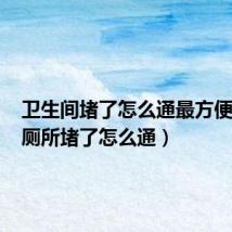 卫生间堵了怎么通最方便最快(厕所堵了怎么通)