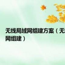 无线局域网组建方案(无线局域网组建)
