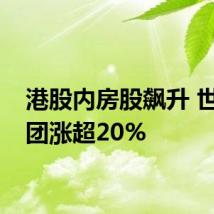 港股内房股飙升 世茂集团涨超20%
