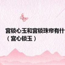 宫锁心玉和宫锁珠帘有什么关系(宫心锁玉)