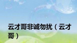 云才哥非诚勿扰（云才哥）