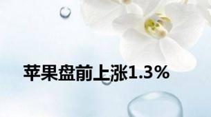 苹果盘前上涨1.3%