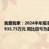 我爱我家：2024半年报净利润2935.75万元 同比扭亏为盈