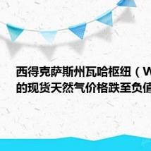 西得克萨斯州瓦哈枢纽(Waha)的现货天然气价格跌至负值区间