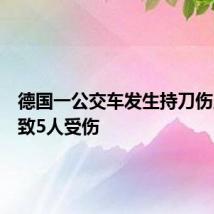 德国一公交车发生持刀伤人事件致5人受伤
