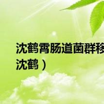 沈鹤霄肠道菌群移植(沈鹤)