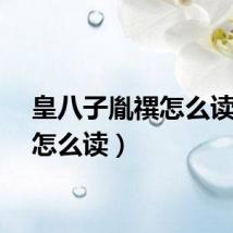 皇八子胤禩怎么读（禩怎么读）