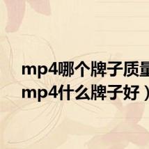 mp4哪个牌子质量好(mp4什么牌子好)